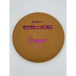EV-7 Disc Golf OG Medium PHI Putter Orange Cream Color With Pick Foil Stamp 173g